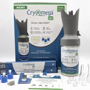 Kit cryochirurgical cryomega vet dual delivery